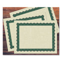 Great Papers! Metallic Border Certificates, 11 x 8.5, Ivory/Green with Green Border, 100/Pack (934200)