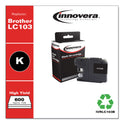 Innovera Remanufactured Black High-Yield Ink, Replacement for LC103BK, 600 Page-Yield