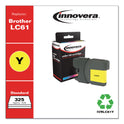 Innovera Remanufactured Yellow Ink, Replacement for LC61Y, 750 Page-Yield