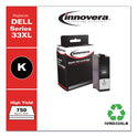 Innovera Remanufactured Black Ink, Replacement for 33XL (T9FKK331-7377), 750 Page-Yield (D33XLB)
