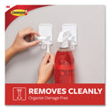 Command Spray Bottle Holder, 2.34w x 1.69d x 3.34h, White, 2 Hangers/4 Strips/Pack (170092ES)