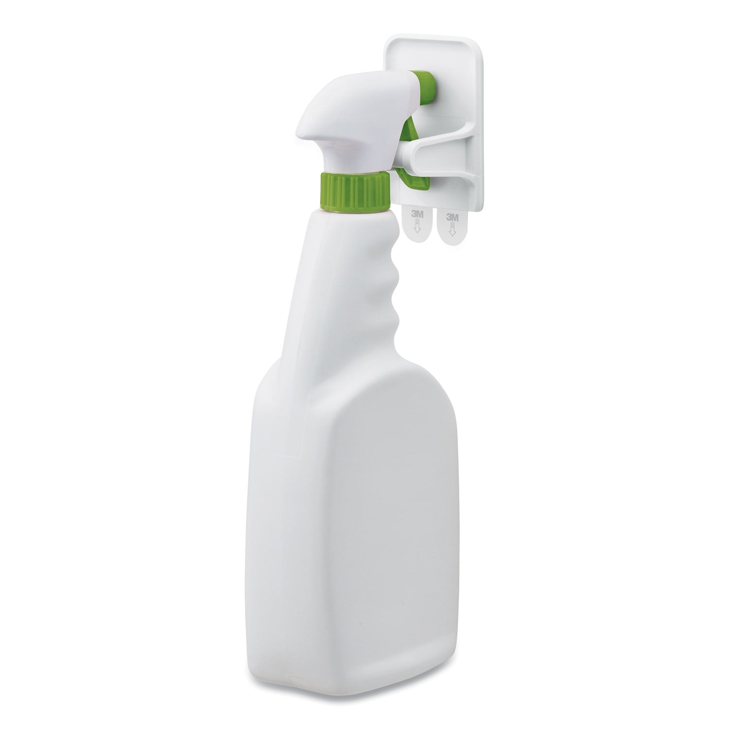 Command Spray Bottle Holder, 2.34w x 1.69d x 3.34h, White, 2 Hangers/4 Strips/Pack (170092ES)