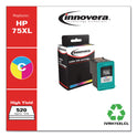 Innovera Remanufactured Tri-Color High-Yield Ink, Replacement for 75XL (CB338WN), 520 Page-Yield (H75XLCL)
