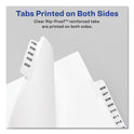 Preprinted Legal Exhibit Side Tab Index Dividers, Avery Style, 26-Tab, A to Z, 11 x 8.5, White, 1 Set, (1400) (01400)