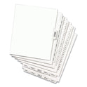 Preprinted Legal Exhibit Bottom Tab Index Dividers, Avery Style, 27-Tab, Exhibit A to Exhibit Z, 11 x 8.5, White, 1 Set (11376)