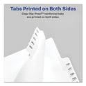 Avery Preprinted Legal Exhibit Side Tab Index Dividers, Allstate Style, 10-Tab, 5, 11 x 8.5, White, 25/Pack (82203)