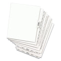 Preprinted Legal Exhibit Bottom Tab Index Dividers, Avery Style, 26-Tab, Exhibit 1 to Exhibit 25, 11 x 8.5, White, 1 Set (11378)