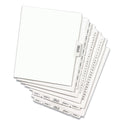 Preprinted Legal Exhibit Side Tab Index Dividers, Avery Style, 10-Tab, 8, 11 x 8.5, White, 25/Pack (11918)