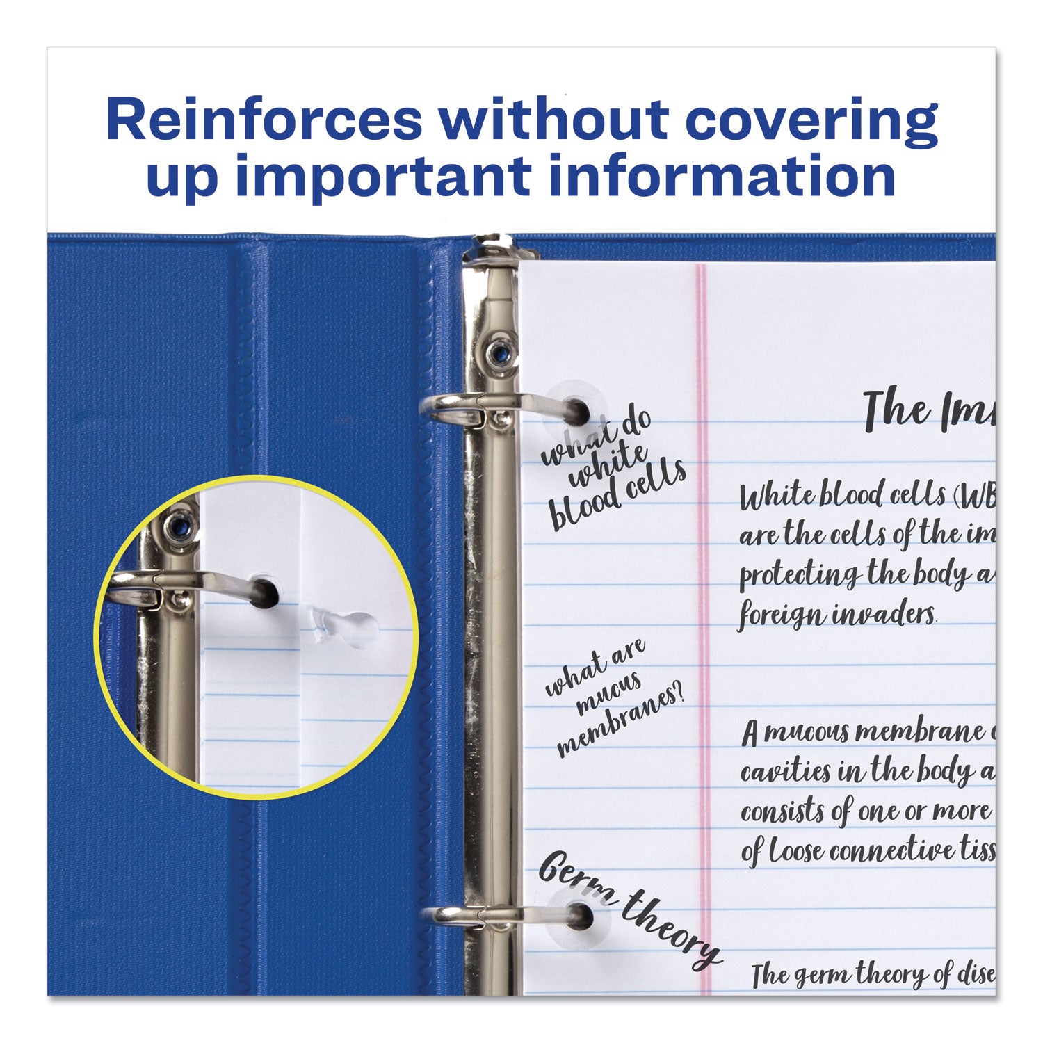 Avery Dispenser Pack Hole Reinforcements, 0.25" Dia, Clear, 200/Pack, (5721) (05721)