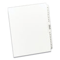 Preprinted Legal Exhibit Side Tab Index Dividers, Avery Style, 26-Tab, 76 to 100, 11 x 8.5, White, 1 Set (11397)