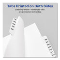 Preprinted Legal Exhibit Side Tab Index Dividers, Avery Style, 25-Tab, Table Of Contents, 11 x 8.5, White, 25/Pack (11910)