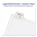 Avery Preprinted Legal Exhibit Side Tab Index Dividers, Allstate Style, 26-Tab, A to Z, 11 x 8.5, White, 1 Set, (1700) (01700)