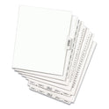 Preprinted Legal Exhibit Side Tab Index Dividers, Avery Style, 25-Tab, 76 to 100, 11 x 8.5, White, 1 Set, (1333) (01333)