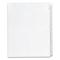 Avery Preprinted Legal Exhibit Side Tab Index Dividers, Allstate Style, 25-Tab, 51 to 75, 11 x 8.5, White, 1 Set, (1703) (01703)