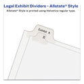 Avery Preprinted Legal Exhibit Side Tab Index Dividers, Allstate Style, 10-Tab, 1, 11 x 8.5, White, 25/Pack (82199)