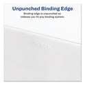 Avery Preprinted Legal Exhibit Side Tab Index Dividers, Allstate Style, 26-Tab, X, 11 x 8.5, White, 25/Pack (82186)