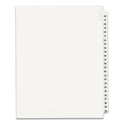 Preprinted Legal Exhibit Side Tab Index Dividers, Avery Style, 25-Tab, 26 to 50, 11 x 8.5, White, 1 Set, (1331) (01331)