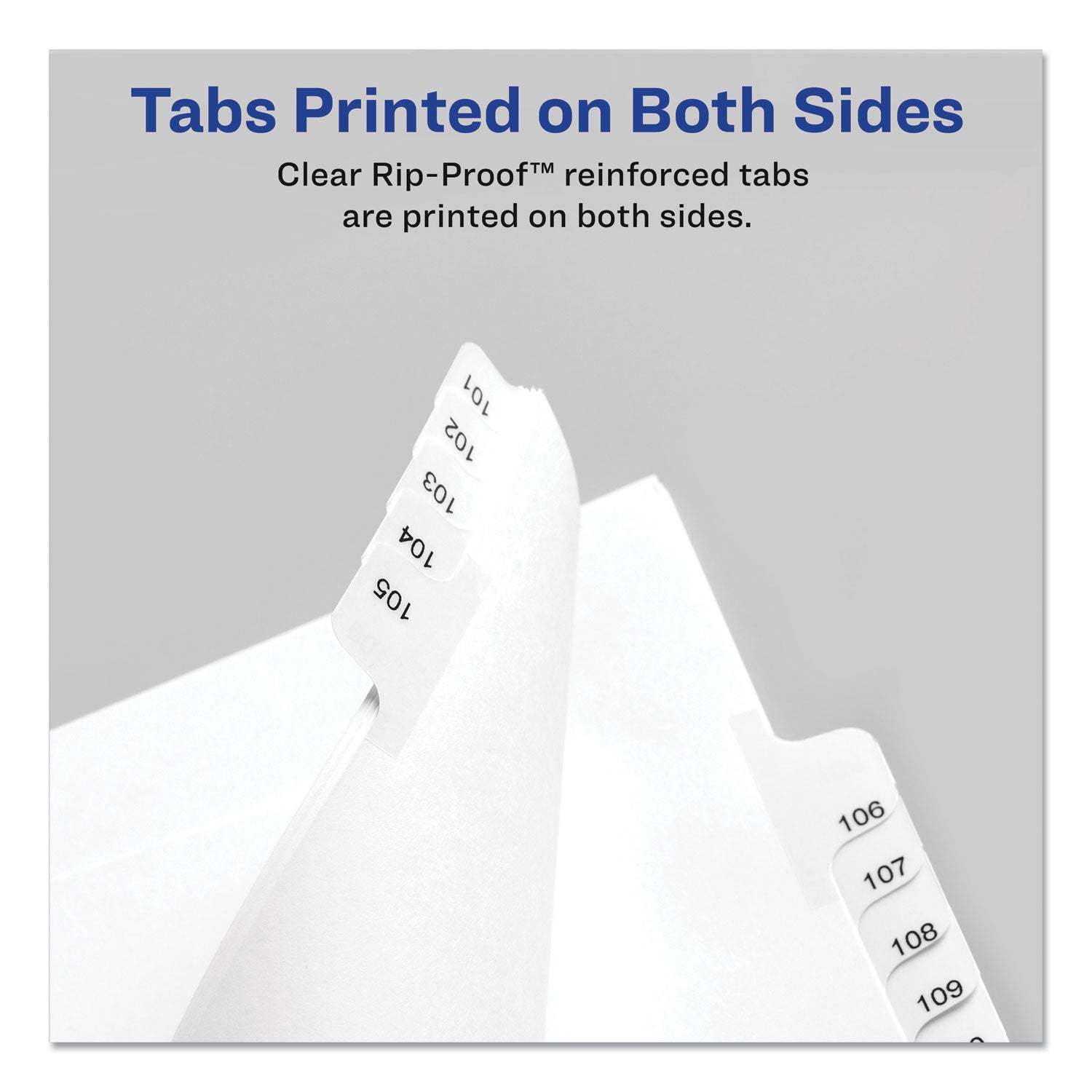 Avery Preprinted Legal Exhibit Side Tab Index Dividers, Allstate Style, 25-Tab, 101 to 125, 11 x 8.5, White, 1 Set, (1705) (01705)