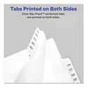 Avery Preprinted Legal Exhibit Side Tab Index Dividers, Allstate Style, 10-Tab, 25, 11 x 8.5, White, 25/Pack (82223)