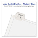 Avery Preprinted Legal Exhibit Side Tab Index Dividers, Allstate Style, 26-Tab, V, 11 x 8.5, White, 25/Pack (82184)