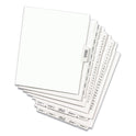 Preprinted Legal Exhibit Side Tab Index Dividers, Avery Style, 11-Tab, 1 to 10, 11 x 8.5, White, 1 Set (11381)