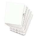 Preprinted Legal Exhibit Side Tab Index Dividers, Avery Style, 26-Tab, 26 to 50, 11 x 8.5, White, 1 Set (11372)