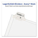 Preprinted Legal Exhibit Side Tab Index Dividers, Avery Style, 27-Tab, A to Z, 11 x 8.5, White, 1 Set (11374)