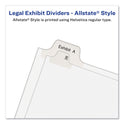 Avery Preprinted Legal Exhibit Side Tab Index Dividers, Allstate Style, 25-Tab, 76 to 100, 11 x 8.5, White, 1 Set, (1704) (01704)