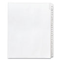 Avery Preprinted Legal Exhibit Side Tab Index Dividers, Allstate Style, 25-Tab, 26 to 50, 11 x 8.5, White, 1 Set, (1702) (01702)