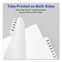 Preprinted Legal Exhibit Side Tab Index Dividers, Avery Style, 10-Tab, 8, 11 x 8.5, White, 25/Pack (11918)