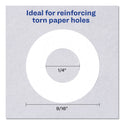 Avery Dispenser Pack Hole Reinforcements, 0.25" Dia, White, 1,000/Pack, (5720) (05720)