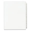 Preprinted Legal Exhibit Side Tab Index Dividers, Avery Style, 25-Tab, 76 to 100, 11 x 8.5, White, 1 Set, (1333) (01333)