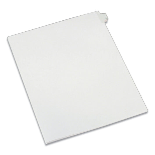 Avery Preprinted Legal Exhibit Side Tab Index Dividers, Allstate Style, 10-Tab, 2, 11 x 8.5, White, 25/Pack (82200)