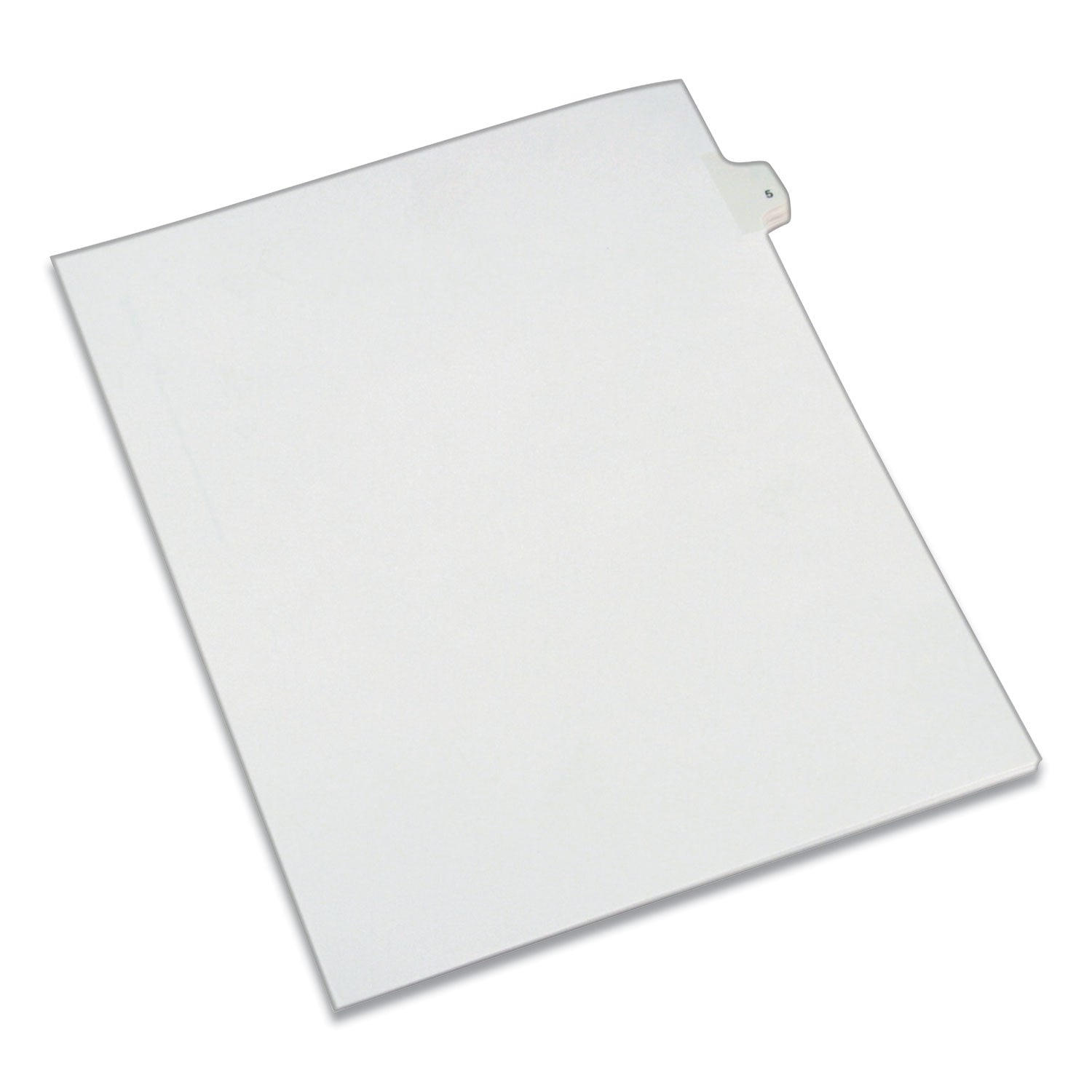 Avery Preprinted Legal Exhibit Side Tab Index Dividers, Allstate Style, 10-Tab, 5, 11 x 8.5, White, 25/Pack (82203)