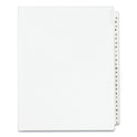 Preprinted Legal Exhibit Side Tab Index Dividers, Avery Style, 26-Tab, A to Z, 11 x 8.5, White, 1 Set, (1400) (01400)