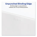 Avery Preprinted Legal Exhibit Side Tab Index Dividers, Allstate Style, 26-Tab, J, 11 x 8.5, White, 25/Pack (82172)