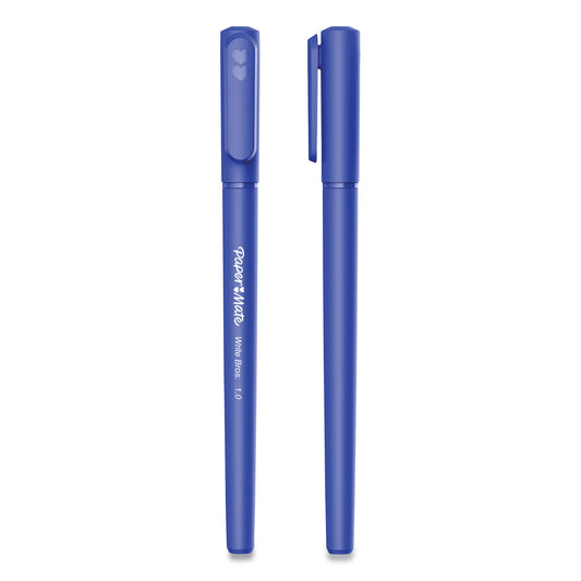 Paper Mate Write Bros. Ballpoint Pen, Stick, Medium 1 mm, Blue Ink, Blue Barrel, Dozen (3311131C)