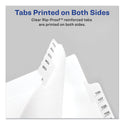 Avery Preprinted Legal Exhibit Side Tab Index Dividers, Allstate Style, 10-Tab, 4, 11 x 8.5, White, 25/Pack (82202)