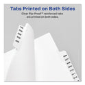 Preprinted Legal Exhibit Side Tab Index Dividers, Avery Style, 10-Tab, 7, 11 x 8.5, White, 25/Pack (11917)