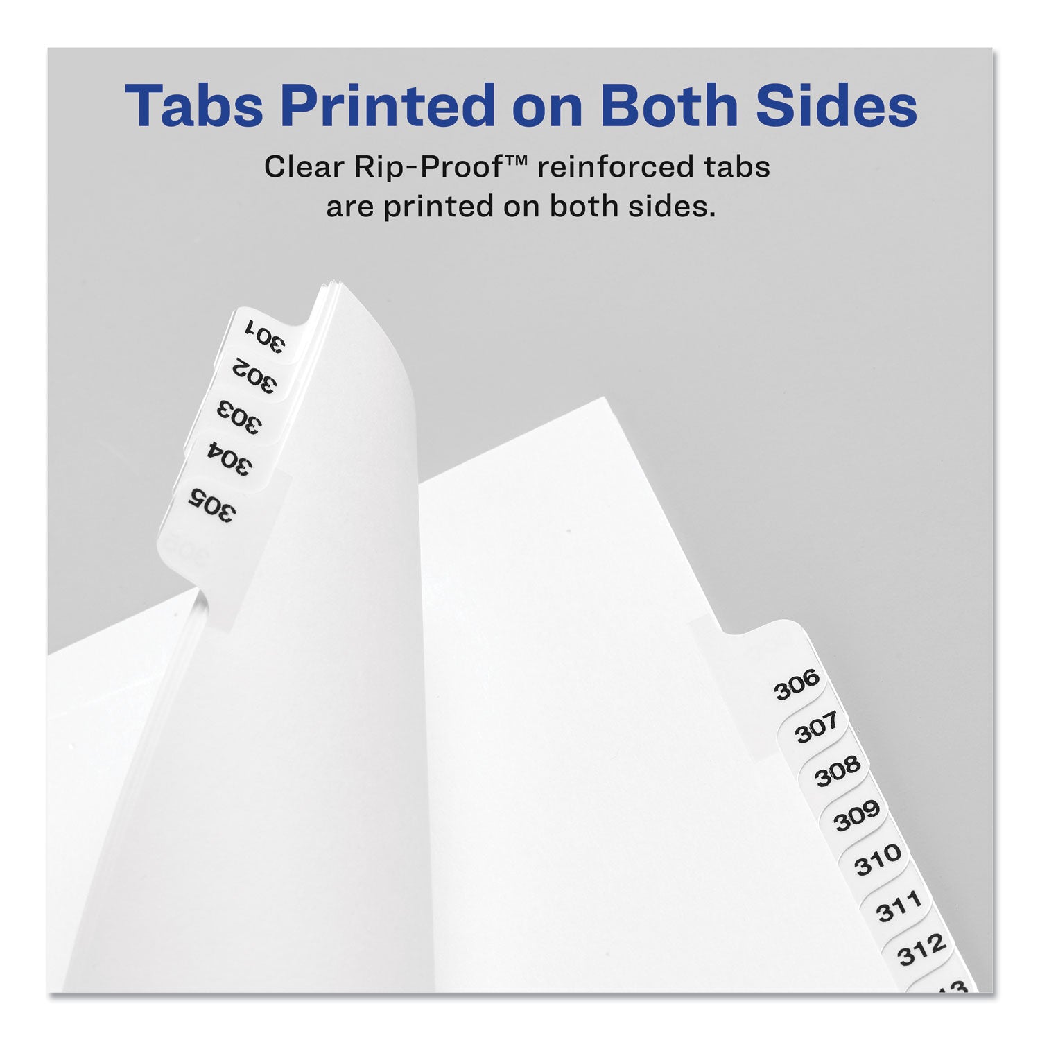 Preprinted Legal Exhibit Side Tab Index Dividers, Avery Style, 10-Tab, 7, 11 x 8.5, White, 25/Pack (11917)