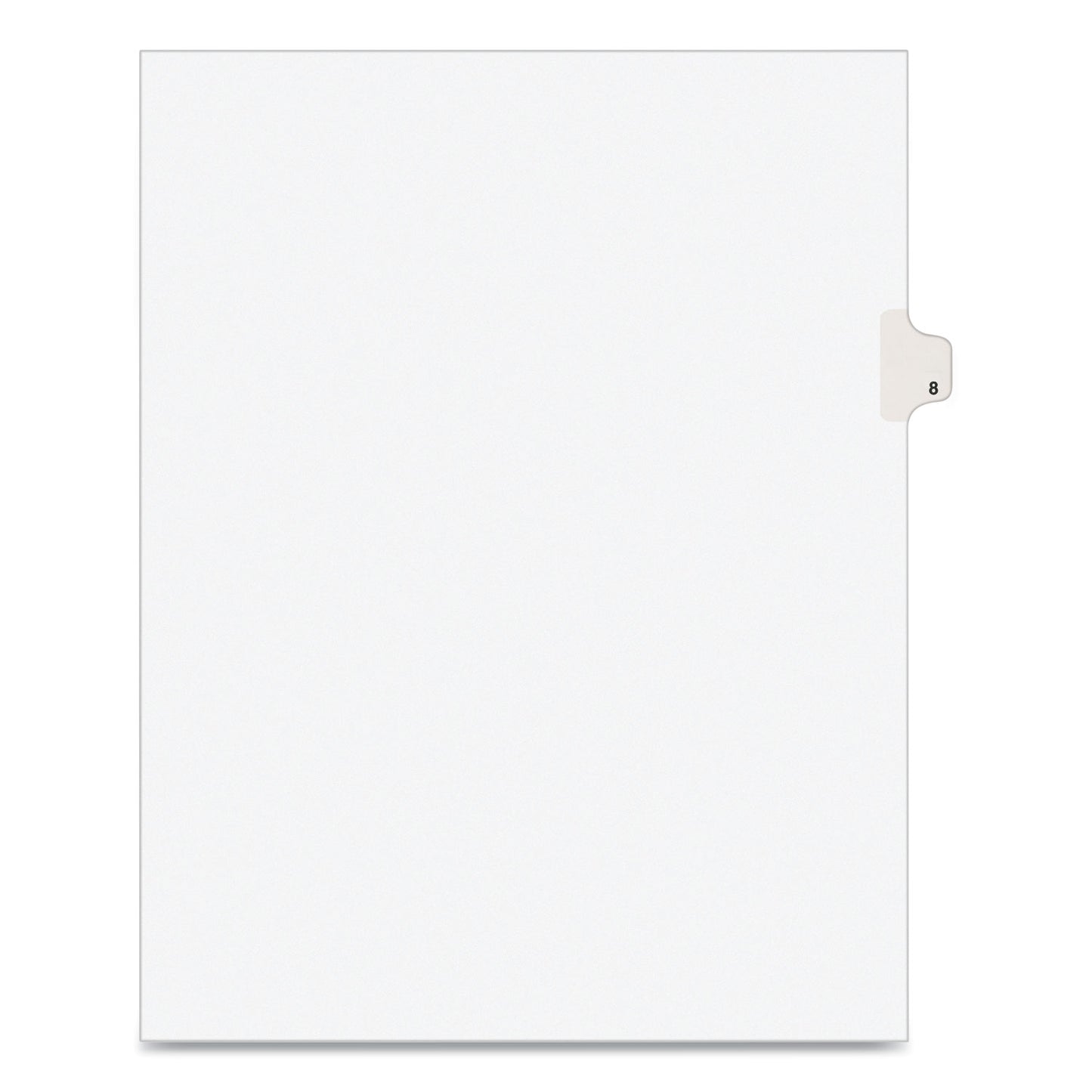 Preprinted Legal Exhibit Side Tab Index Dividers, Avery Style, 10-Tab, 8, 11 x 8.5, White, 25/Pack (11918)