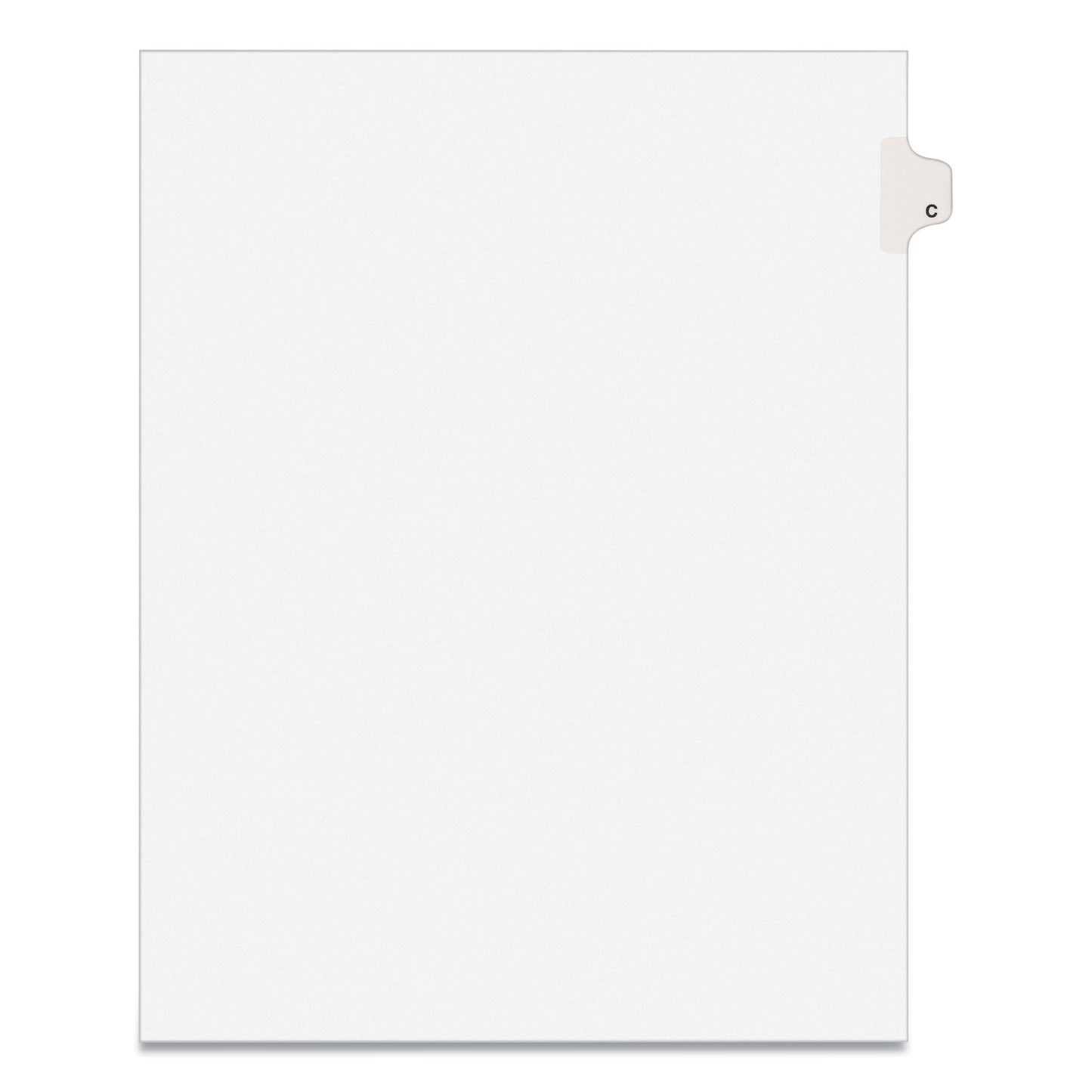 Preprinted Legal Exhibit Side Tab Index Dividers, Avery Style, 26-Tab, C, 11 x 8.5, White, 25/Pack, (1403) (01403)