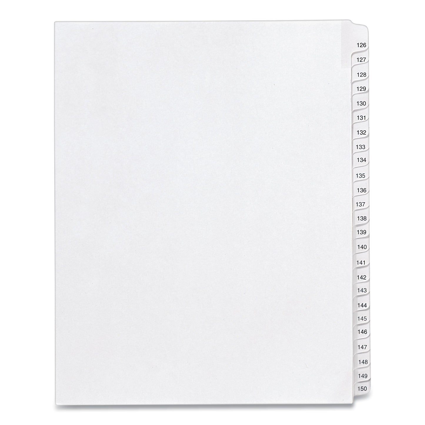 Avery Preprinted Legal Exhibit Side Tab Index Dividers, Allstate Style, 25-Tab, 126 to 150, 11 x 8.5, White, 1 Set, (1706) (01706)