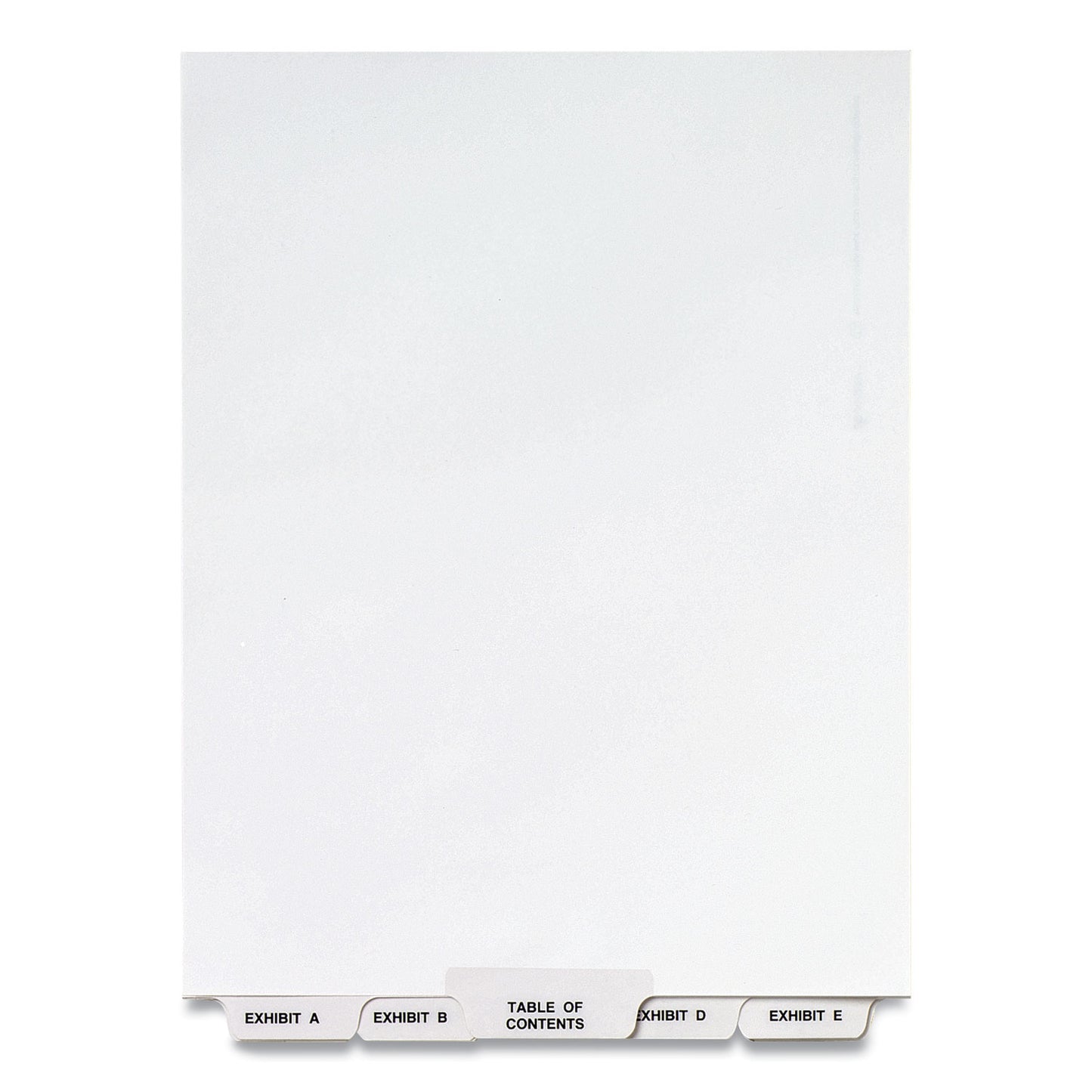 Preprinted Legal Exhibit Bottom Tab Index Dividers, Avery Style, 27-Tab, Exhibit A to Exhibit Z, 11 x 8.5, White, 1 Set (11376)