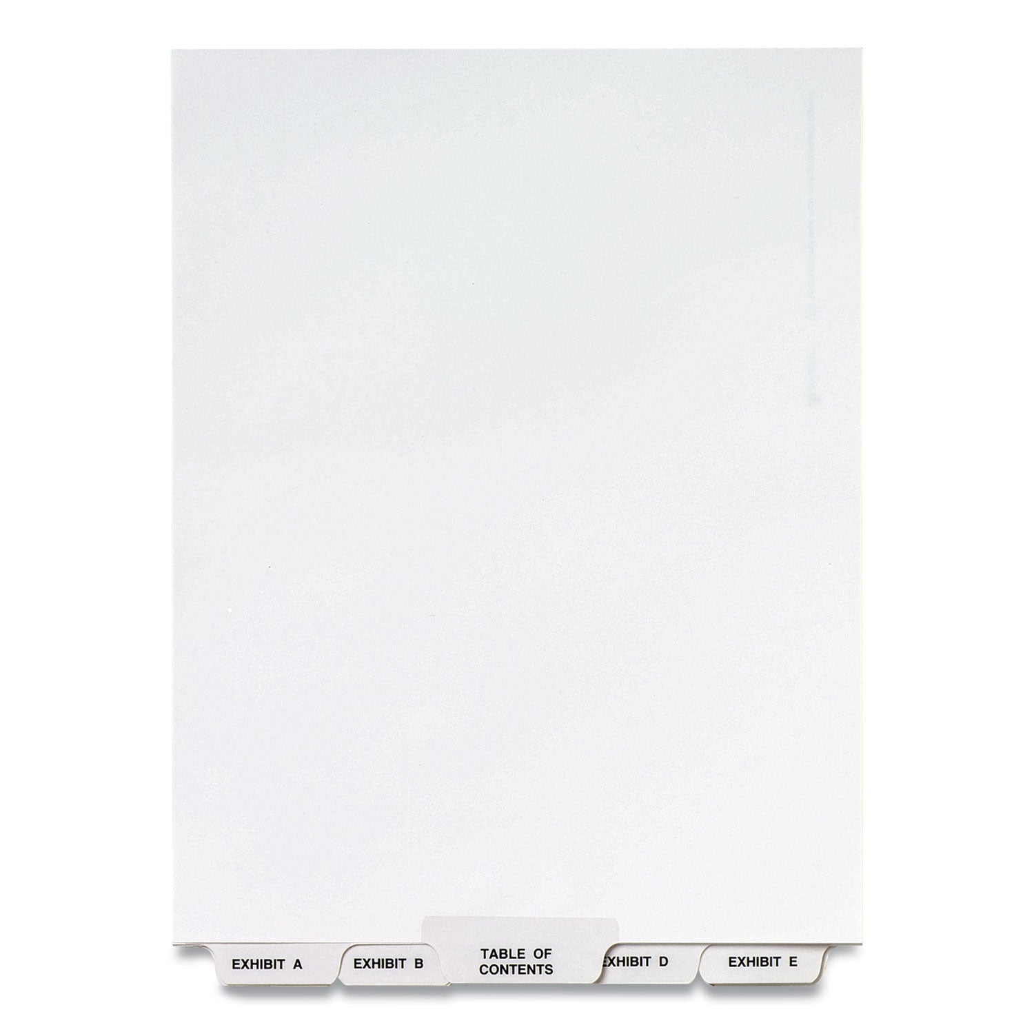 Preprinted Legal Exhibit Bottom Tab Index Dividers, Avery Style, 27-Tab, Exhibit A to Exhibit Z, 11 x 8.5, White, 1 Set (11376)