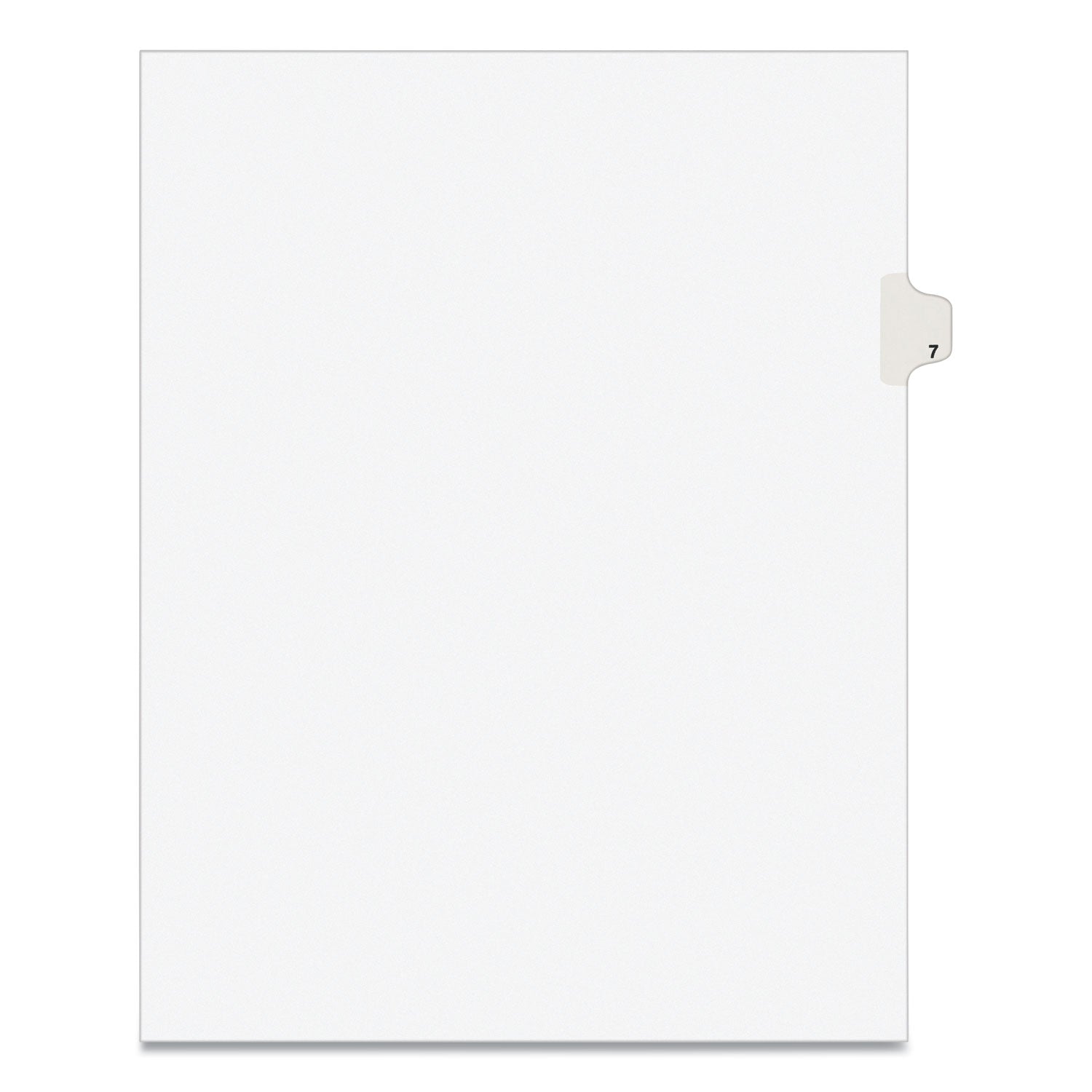 Preprinted Legal Exhibit Side Tab Index Dividers, Avery Style, 10-Tab, 7, 11 x 8.5, White, 25/Pack (11917)