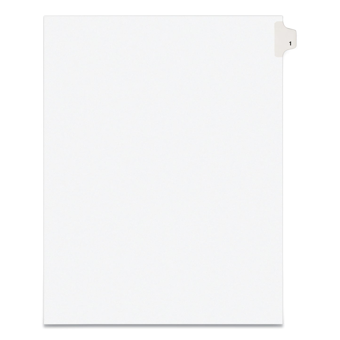 Preprinted Legal Exhibit Side Tab Index Dividers, Avery Style, 10-Tab, 1, 11 x 8.5, White, 25/Pack (11911)