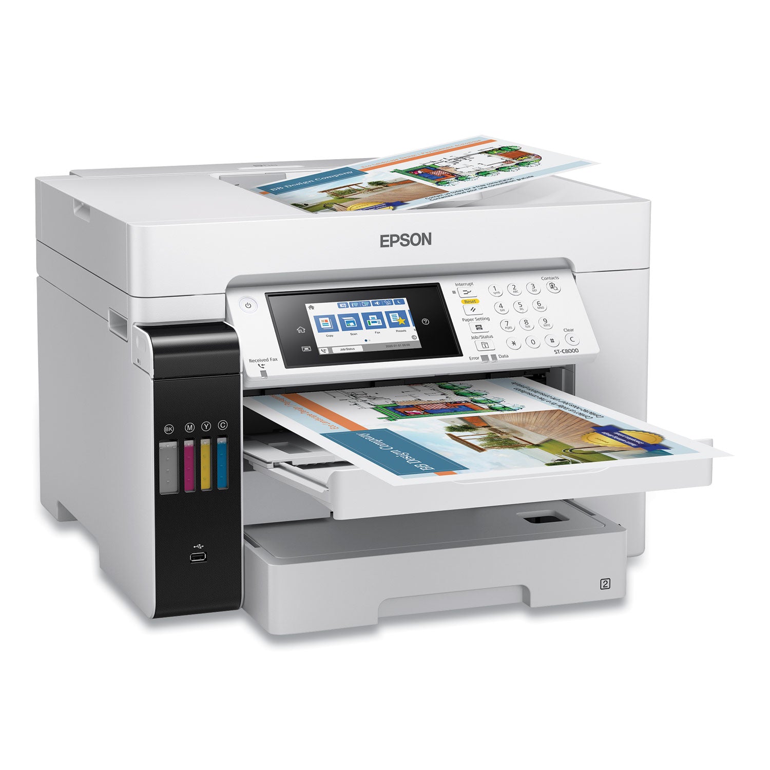 Epson Workforce St-c8000 Supertank Color Mfp (C11CH71202)