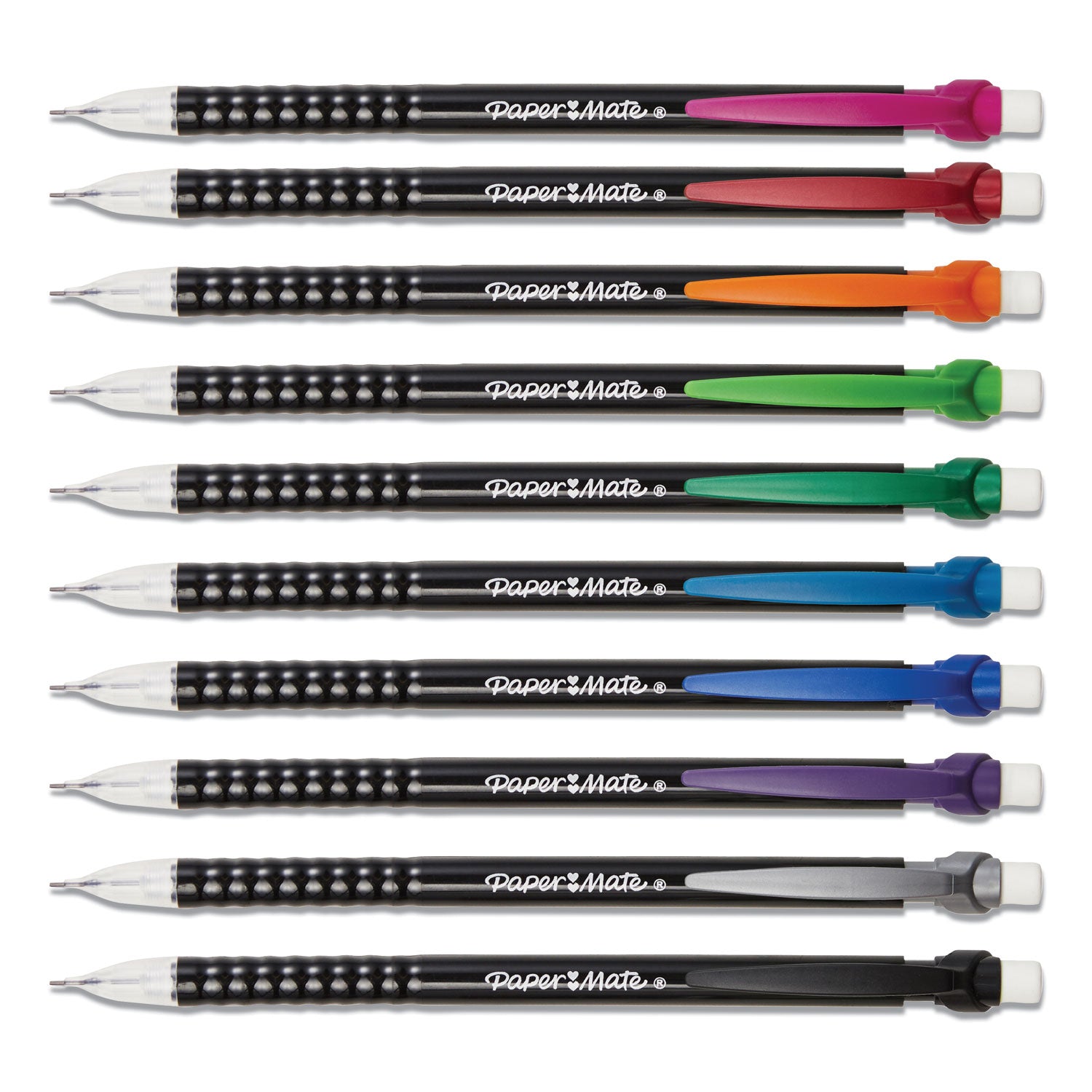 Paper Mate Write Bros Mechanical Pencil, 0.7 mm, HB (#2), Black Lead, Assorted Barrel Colors, 24/Pack (2104212)