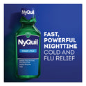 Vicks NyQuil Cold and Flu Nighttime Liquid, 12 oz Bottle (01426EA)